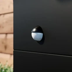 Arcchio Advik LED-vejlampe, 60 cm, antracit, sensor, IP54