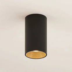 Downlight Brinja, sort, metal, Ø 6 cm, rund, GU10^Arcchio Hot