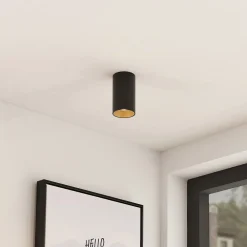 Downlight Brinja, sort, metal, Ø 6 cm, rund, GU10^Arcchio Hot