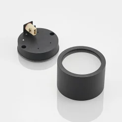 Arcchio downlight Nieva, G9, sort, rund, Ø 10cm, metal