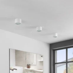 downlight Nieva, GX53, hvid, rund, Ø 10cm, metal^Arcchio Hot