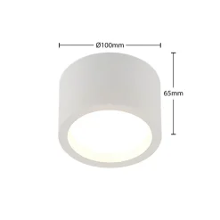 downlight Nieva, GX53, hvid, rund, Ø 10cm, metal^Arcchio Hot