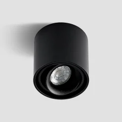 Arcchio downlight Walza, sort, metal, Ø 9,3 cm, GU10