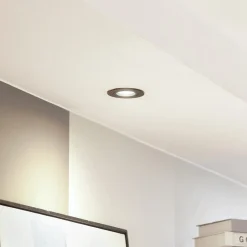 Arcchio Arbejdsrum/Kontor|Indbygningsspots>downlight Zyron, sort, Ø 8,2 cm