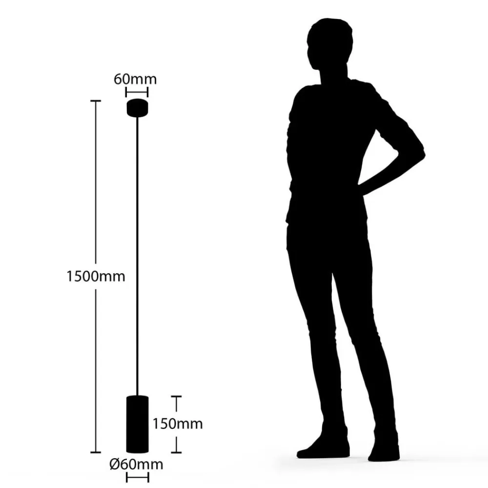 Ejona pendellampe, højde 15 cm, hvid, aluminium^Arcchio Sale