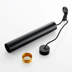 Arcchio Ejona pendellampe, højde 35 cm, sort, aluminium