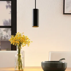 Ejona pendellampe, højde 15 cm, sort, metal^Arcchio Best