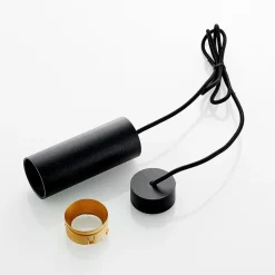 Ejona pendellampe, højde 15 cm, sort, metal^Arcchio Best