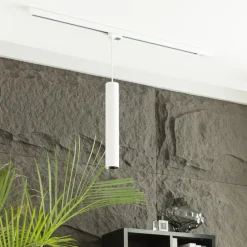 Arcchio Ejona skinne LED-pendel hvid 6/40cm