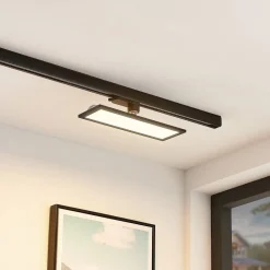 Arcchio Hairis LED-panel, 30 cm, sort, 3000 K