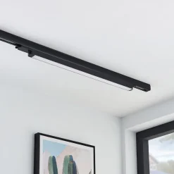 Arcchio Harlow LED-skinnelampe, sort, 69 cm, 3.000 K