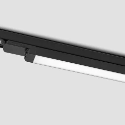 Arcchio Harlow LED-skinnelampe, sort, 69 cm, 3.000 K