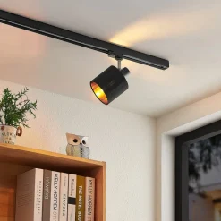 Heleni Spot skinnesystem sort guld^Arcchio Hot