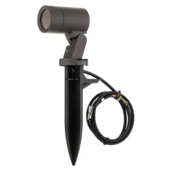 Hemmani spot med jordspyd, højde 35 cm, antracit, aluminium^Arcchio Best