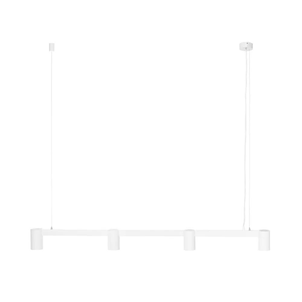 Arcchio Pendellamper>hængelampe Brinja, hvid, 120 cm lang, 4 lyskilder, GU10