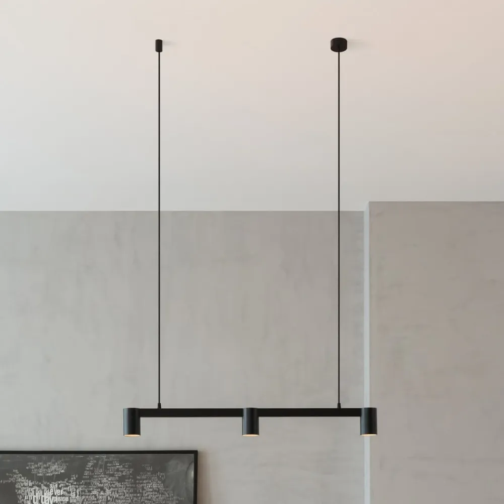 hængelampe Brinja, sort, 90 cm, 3 lyskilder, GU10^Arcchio Hot