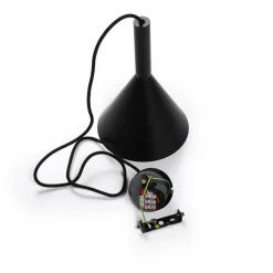 hængelampe Tadej, sort-hvid, Ø 19 cm, metal, E27^Arcchio Best