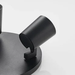 Arcchio Iavo-loftspot, rund, 3 lyskilder, sort