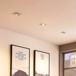 Arcchio Loftlamper|Indbygningsspots>indbygget loftspot Sophia, aluminium, kantet