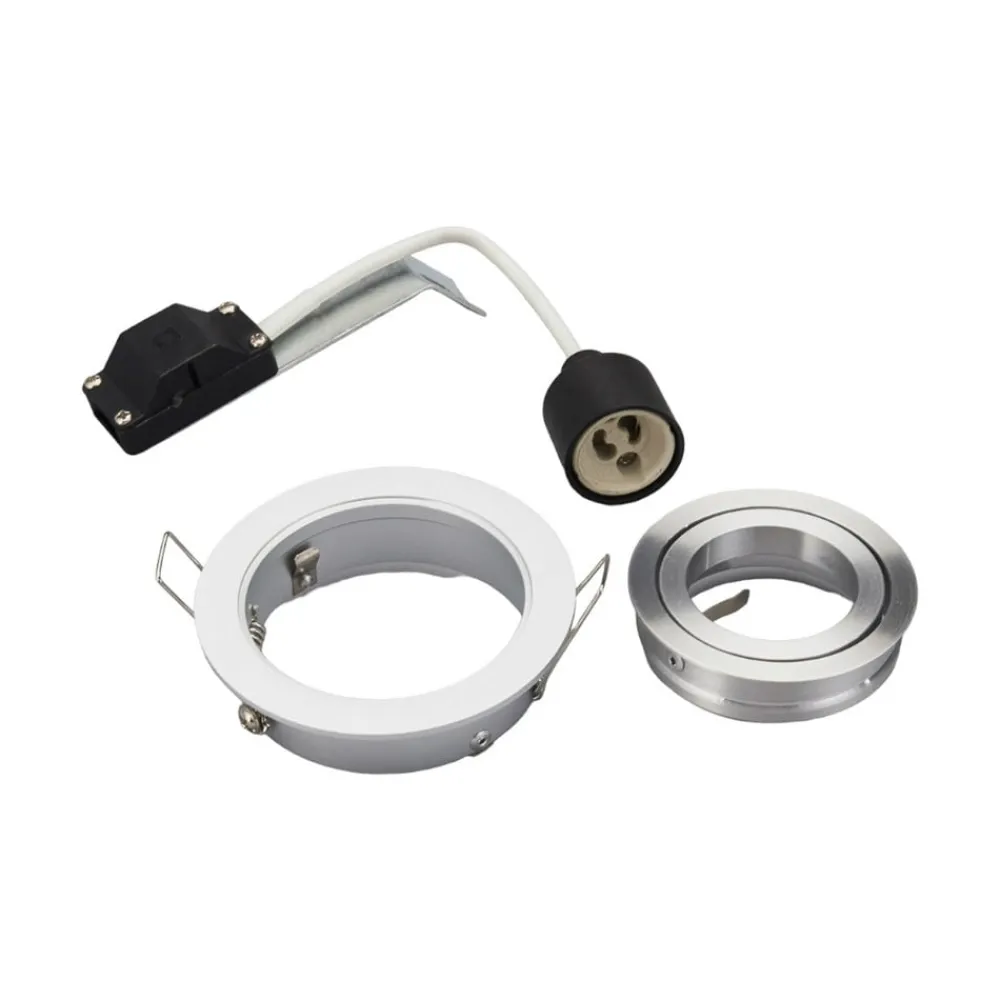 Arcchio Indbygningsspots|Spotlights>indbygget loftspot Sophia, aluminium, rund