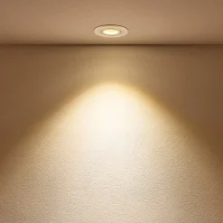 Arcchio indbygget loftspot Sophia, hvid, rund