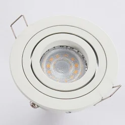 Arcchio indbygget loftspot Sophia, hvid, rund