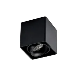 Kubika downlight, 9 cm, sort, 1 lyskilde, metal^Arcchio New