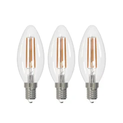 Arcchio Filament Pære>LED glødepære E14 stearinlys, sæt med 3, 3000 K
