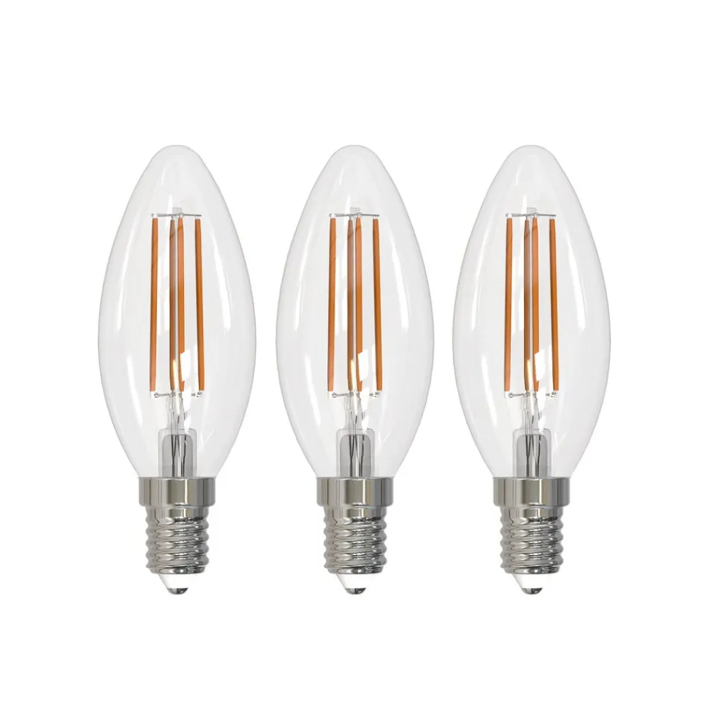 Arcchio Filament Pære>LED glødepære E14 stearinlys, sæt med 3, 3000 K