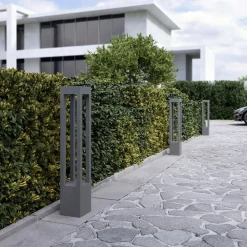 LED pullert Lienna, 90 cm, grå, metal, IP65^Arcchio Online