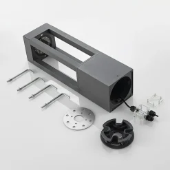 Arcchio LED pullert Lienna, 60 cm, grå, metal, IP65