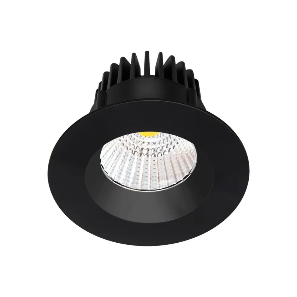 Arcchio Arbejdsrum/Kontor|Indbygningsspots>LED-downlight Aryx, sort, 3.000K