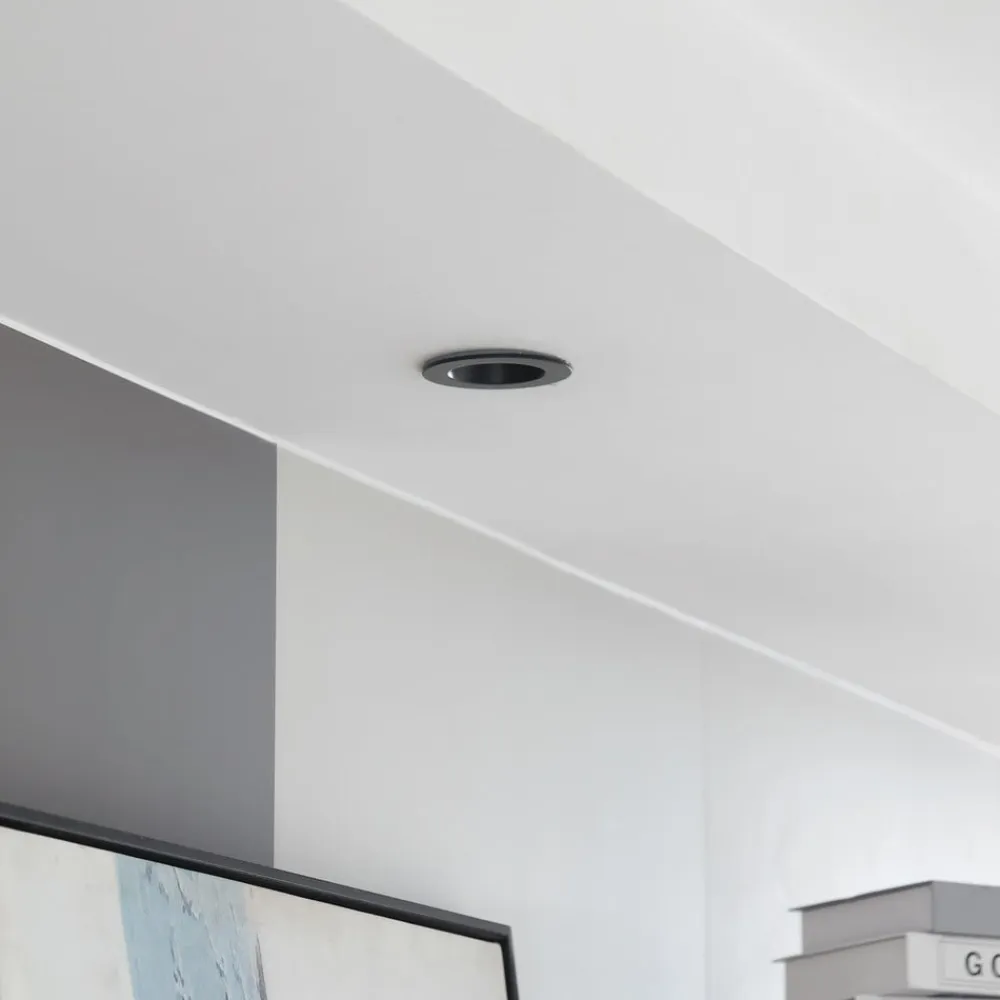 Arcchio Arbejdsrum/Kontor|Indbygningsspots>LED-downlight Aryx, sort, 3.000K