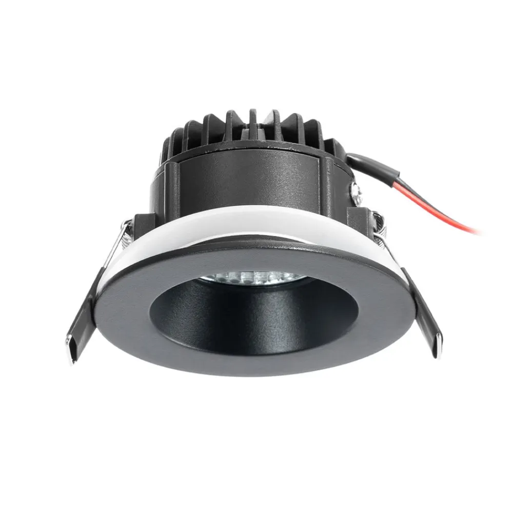 Arcchio Arbejdsrum/Kontor|Indbygningsspots>LED-downlight Aryx, sort, 3.000K