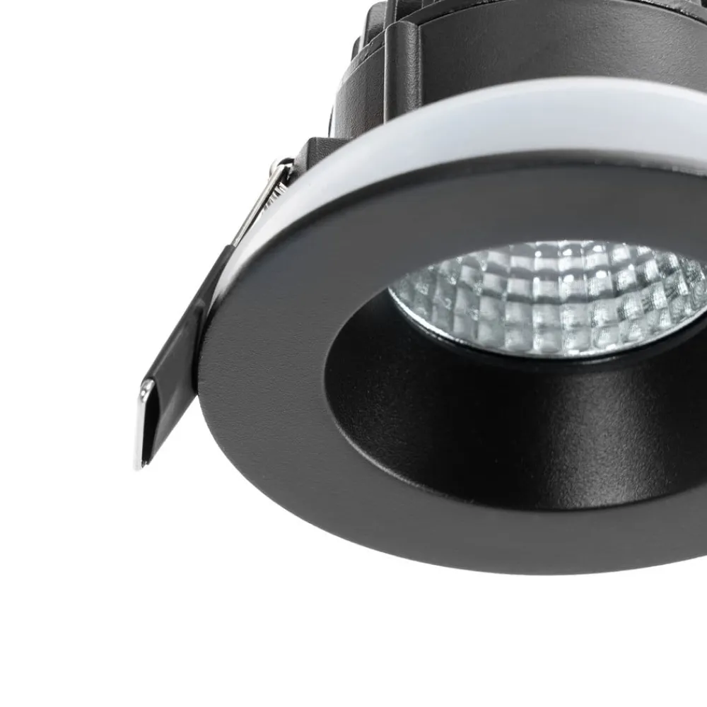 Arcchio Arbejdsrum/Kontor|Indbygningsspots>LED-downlight Aryx, sort, 3.000K