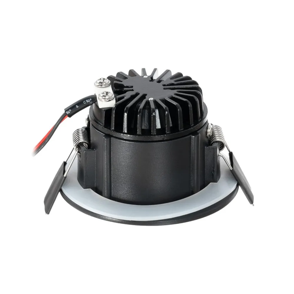 Arcchio Arbejdsrum/Kontor|Indbygningsspots>LED-downlight Aryx, sort, 3.000K