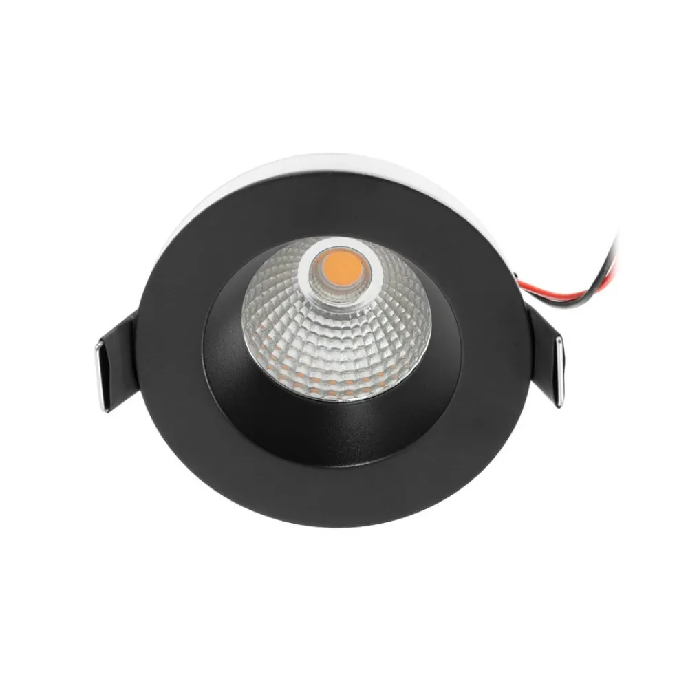 Arcchio Arbejdsrum/Kontor|Indbygningsspots>LED-downlight Aryx, sort, 3.000K