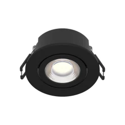 Arcchio Indbygningsspots>LED-downlight Eliar rund sort CCT drejelig