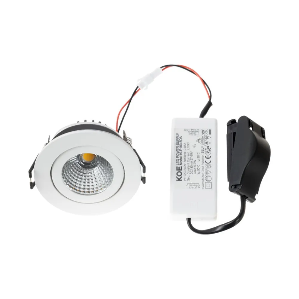 Arcchio LED-downlight Jyra, hvid, 4.000K