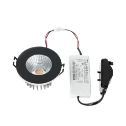 Arcchio LED-downlight Lirin, sort, 2.700K