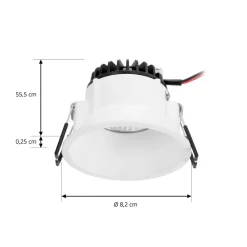 LED-downlight Niria, hvid, 2.700K^Arcchio Best