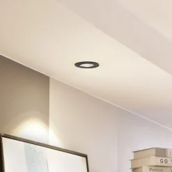 Arcchio Indbygningsspots>LED-downlight Zarik sort, 3.000K