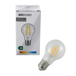 Arcchio LED-filamentpære, E27 7,2W, 3000K, klar, 1521 lm