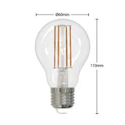 Arcchio Dæmpbar Led-Pære|Filament Pære>LED-filamentpære E27 6W klar 2.700K dæmpbar