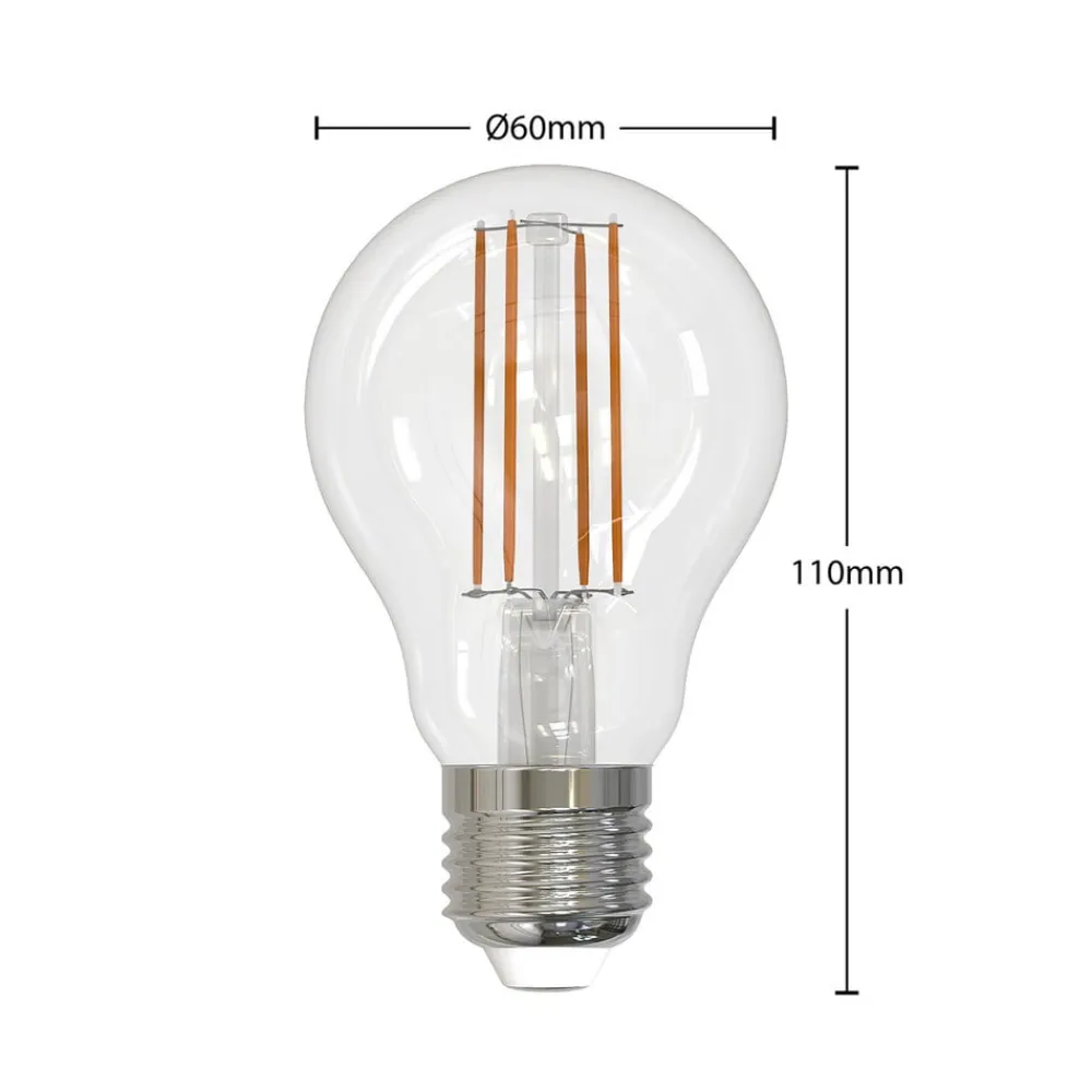 Arcchio Dæmpbar Led-Pære|Filament Pære>LED-filamentpære E27 6W klar 2.700K dæmpbar