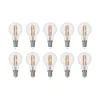 LED-filamentpære E14 G45, sæt med 10, 2700 K^Arcchio Discount