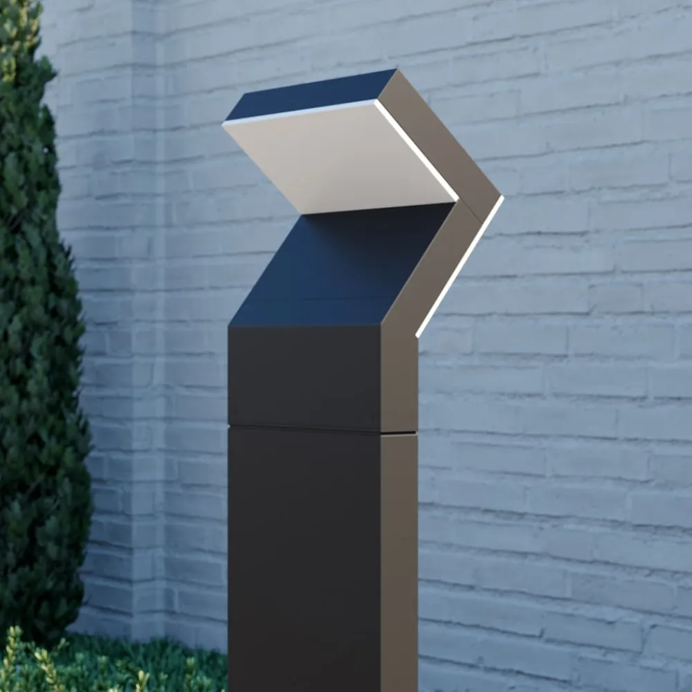 LED-gadelampe Havin, antracit, metal, 100 cm^Arcchio Best