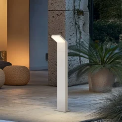 Arcchio LED-gadelampe Yolena, 100 cm, hvid, IP65