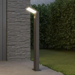 Arcchio Gadebelysning Med Sensor|Terrassebelysning>LED-gadelampe Yolena, sensor, 100 cm, antracit