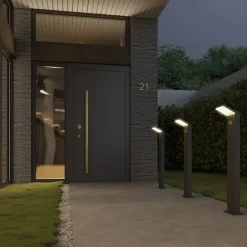 Arcchio Gadebelysning Med Sensor|Terrassebelysning>LED-gadelampe Yolena, sensor, 100 cm, antracit